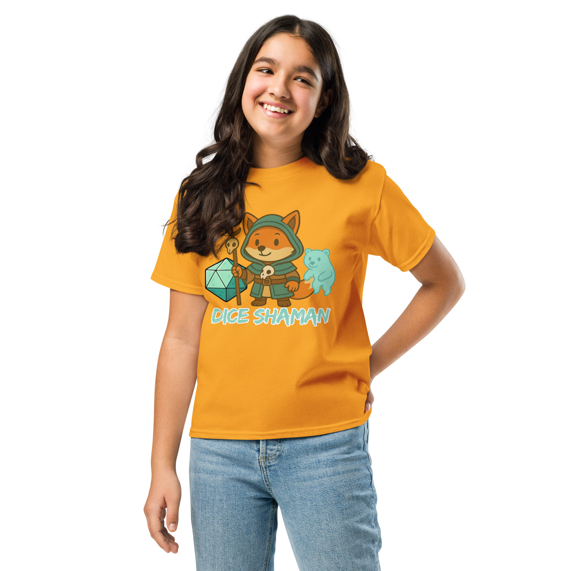 Dice Shaman - Klassisches DTF-T-Shirt für Jugendliche – Bild 15