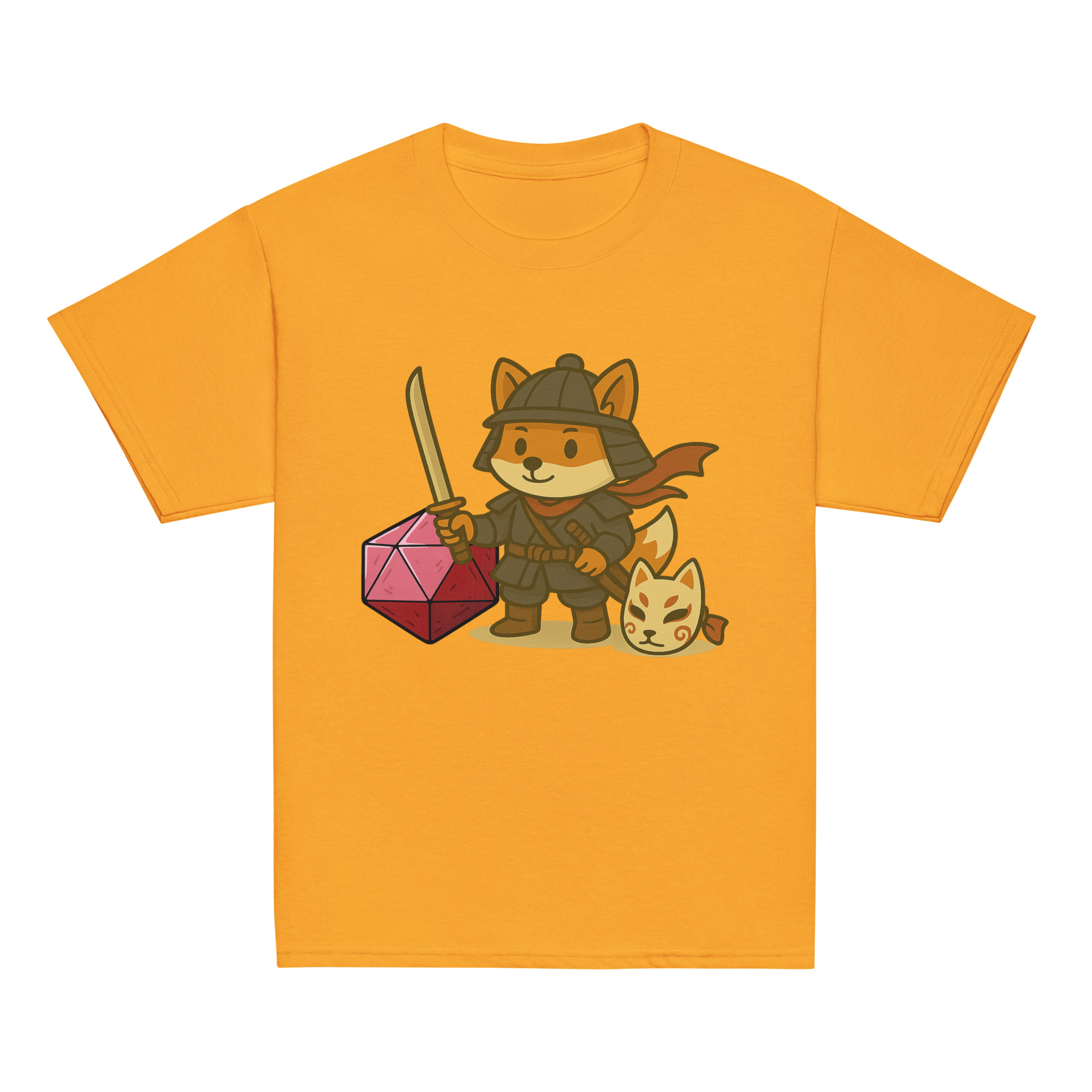 Dicefox Samurai - Klassisches DTF-T-Shirt für Jugendliche – Bild 15