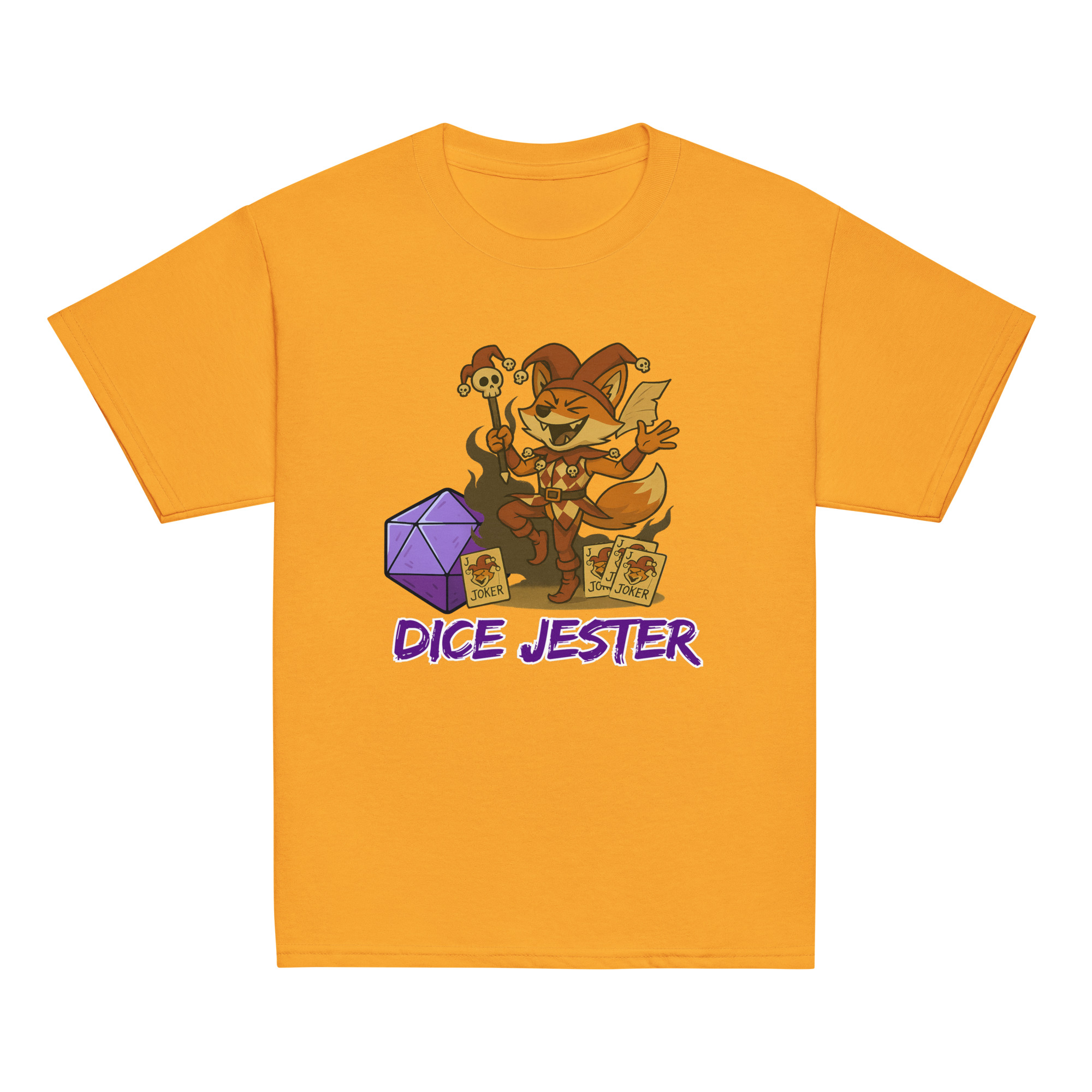 Dice Jester - Klassisches DTF-T-Shirt für Jugendliche – Bild 15