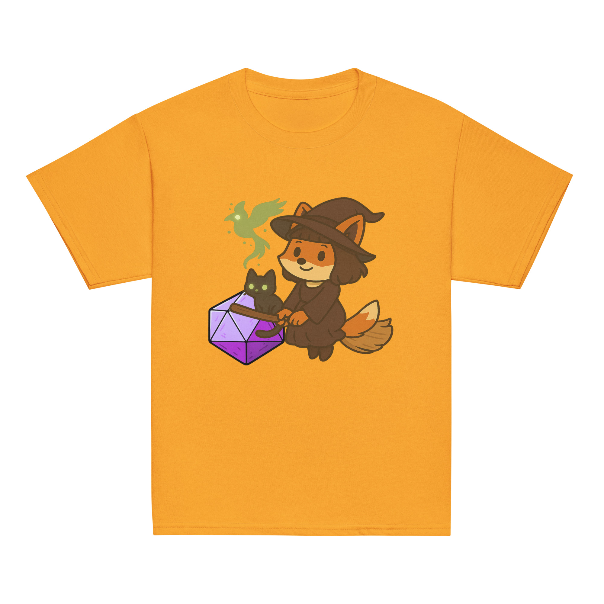 Dicefox Witch - Klassisches DTF-T-Shirt für Jugendliche – Bild 15