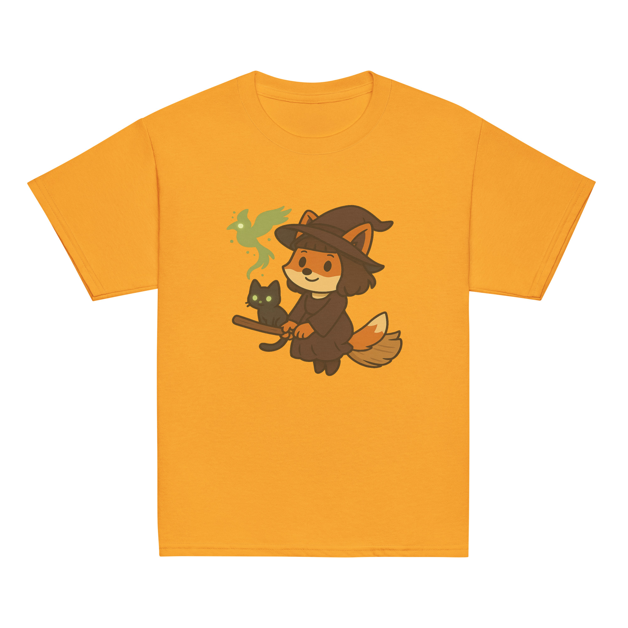 Fox Witch - Klassisches DTF-T-Shirt für Jugendliche – Bild 15
