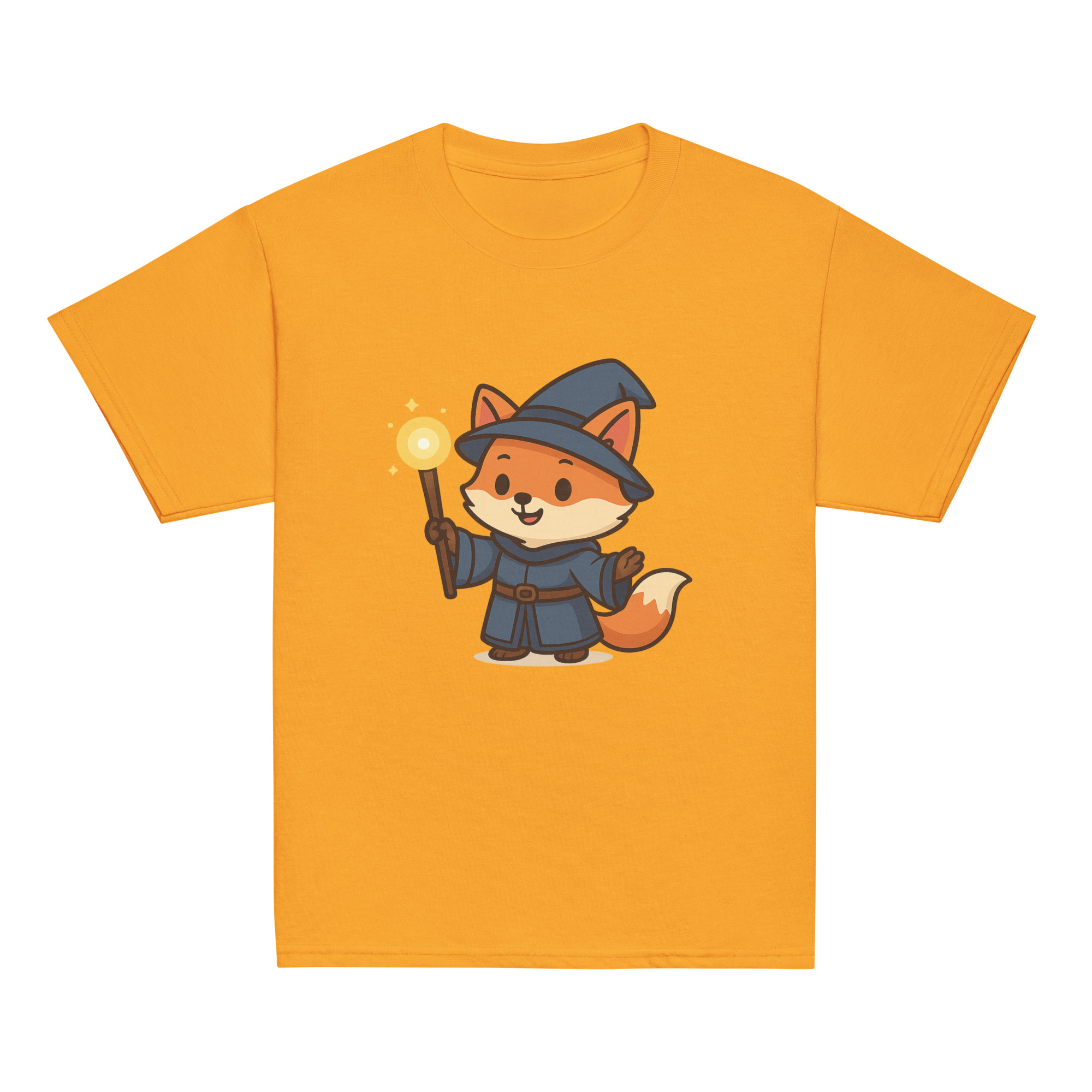 Fox Wizard - Klassisches DTF-T-Shirt für Jugendliche – Bild 15