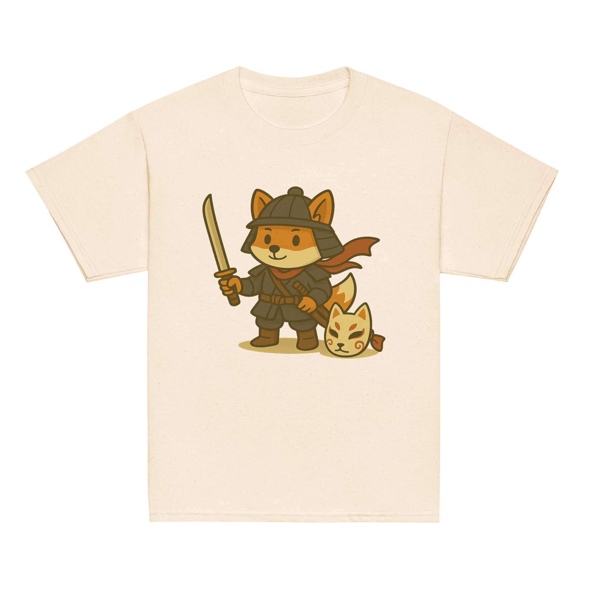 Fox Samurai - Klassisches DTF-T-Shirt für Jugendliche – Bild 19