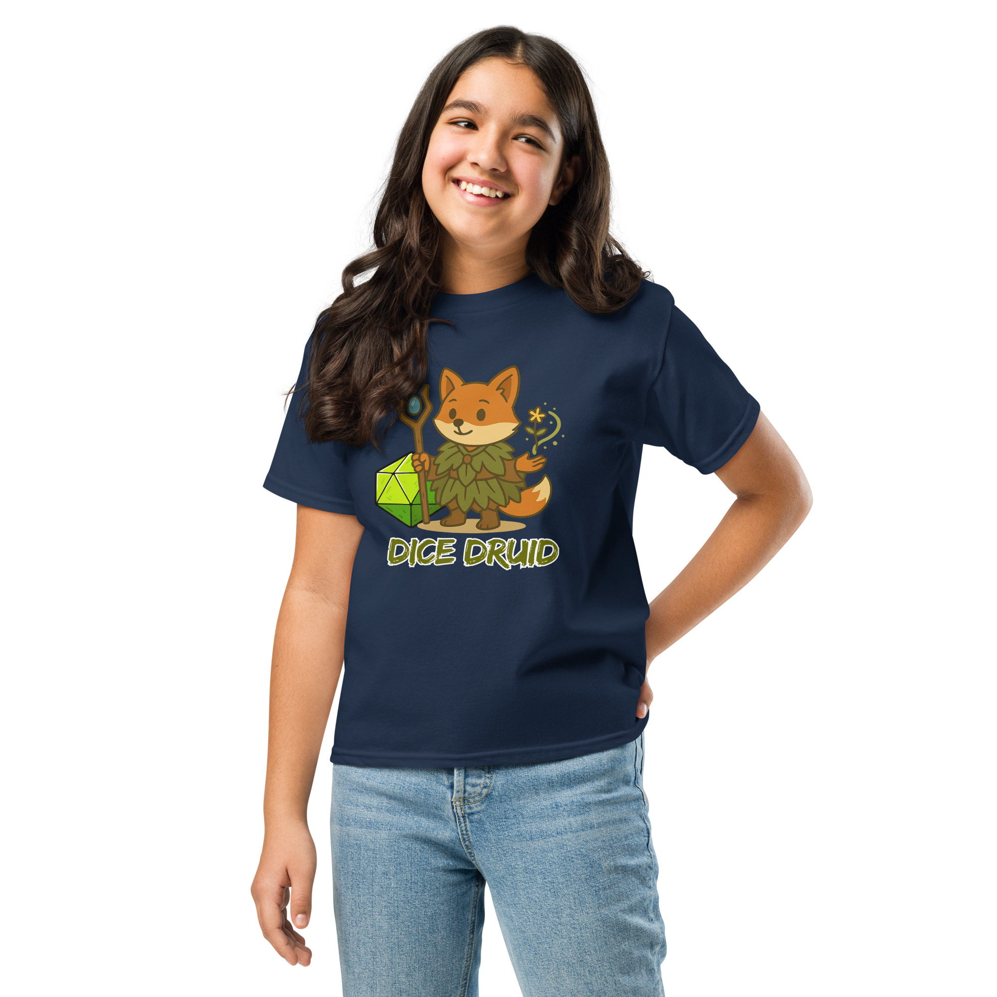 Dice Druid - Klassisches DTF-T-Shirt für Jugendliche – Bild 5