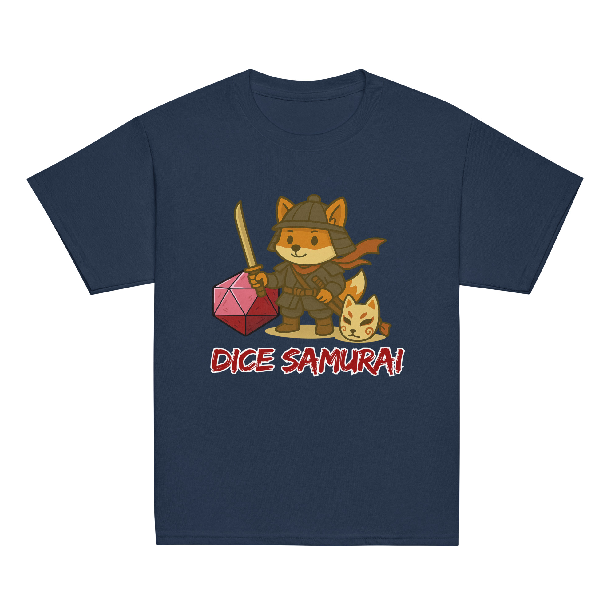 Dice Samurai - Klassisches DTF-T-Shirt für Jugendliche – Bild 5