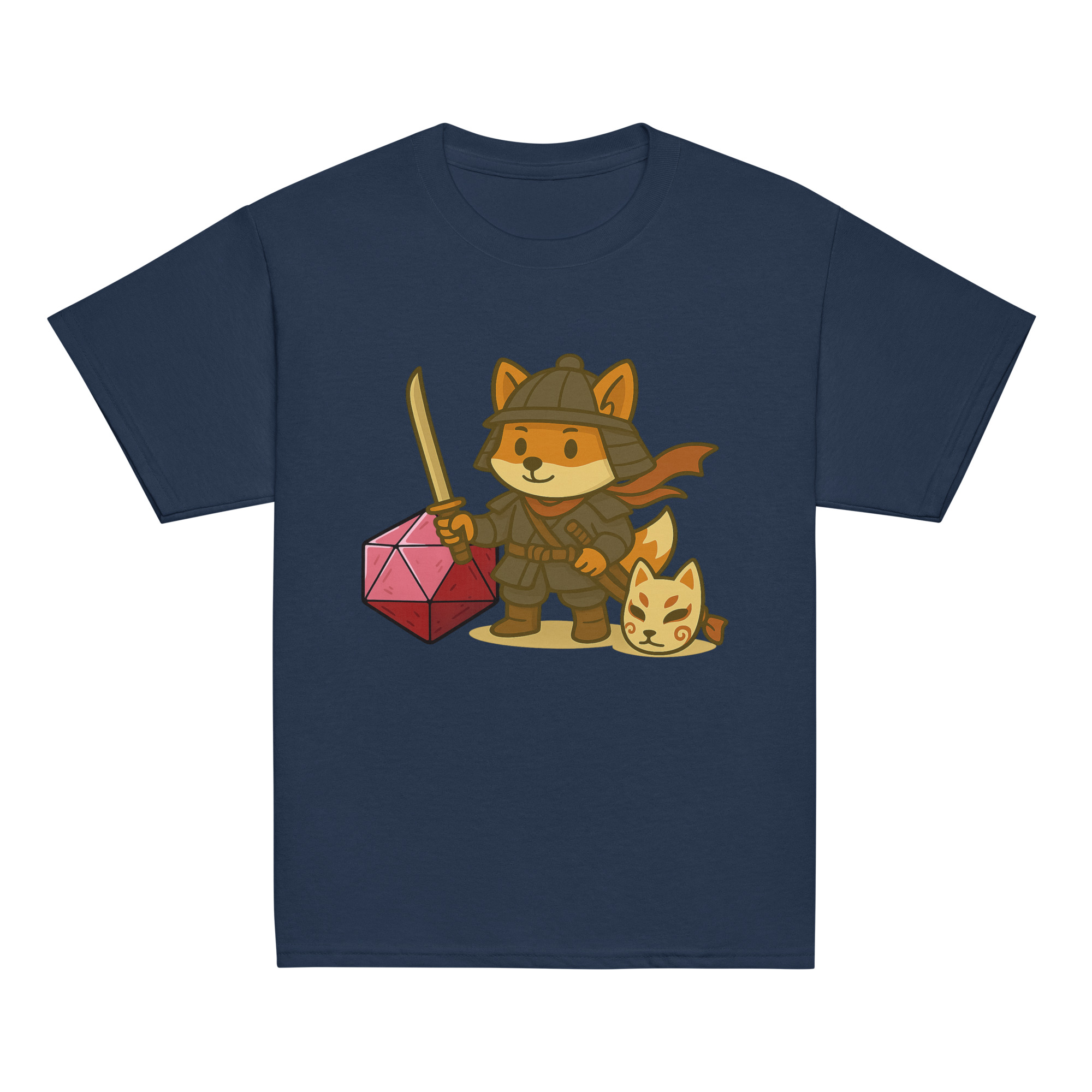 Dicefox Samurai - Klassisches DTF-T-Shirt für Jugendliche – Bild 5