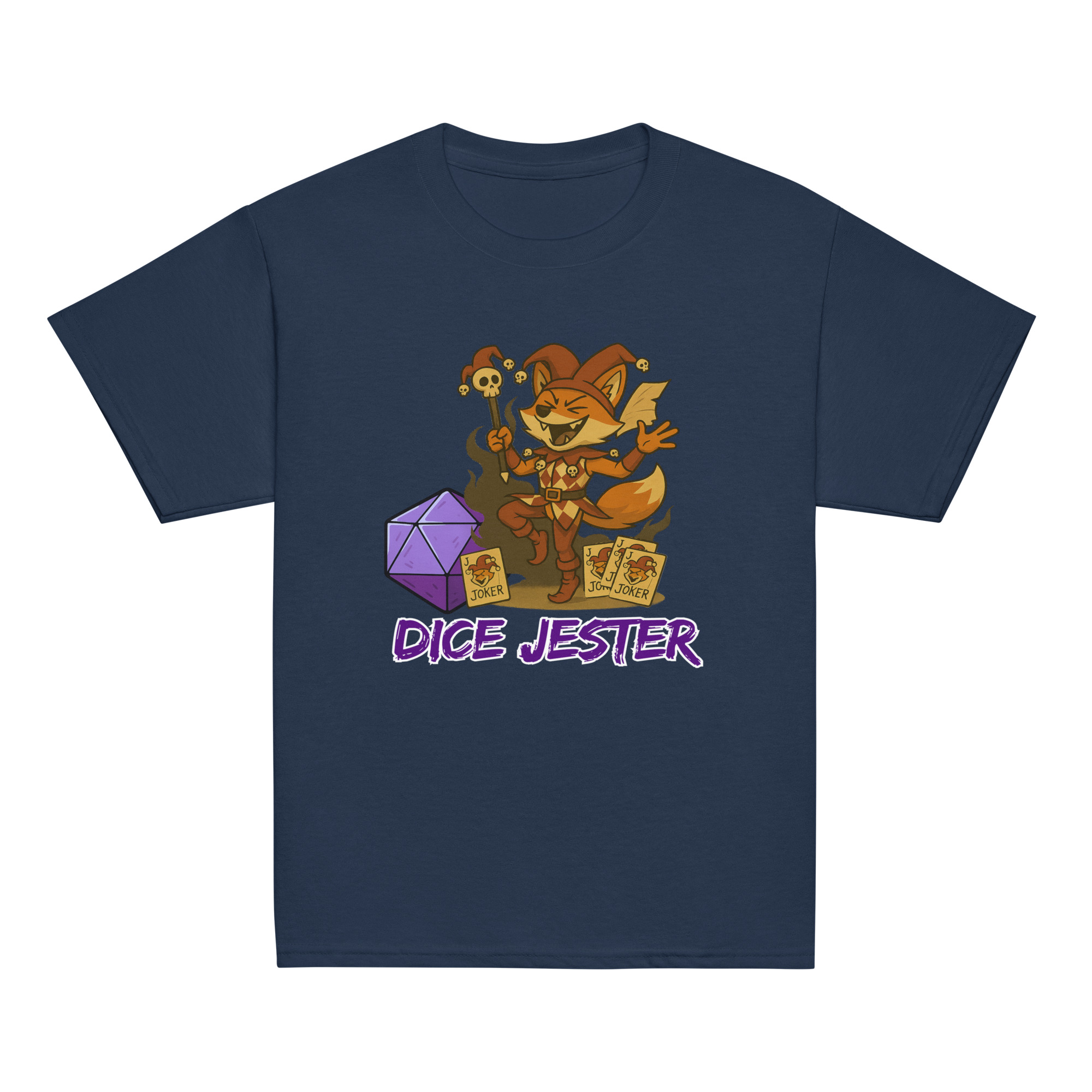 Dice Jester - Klassisches DTF-T-Shirt für Jugendliche – Bild 5