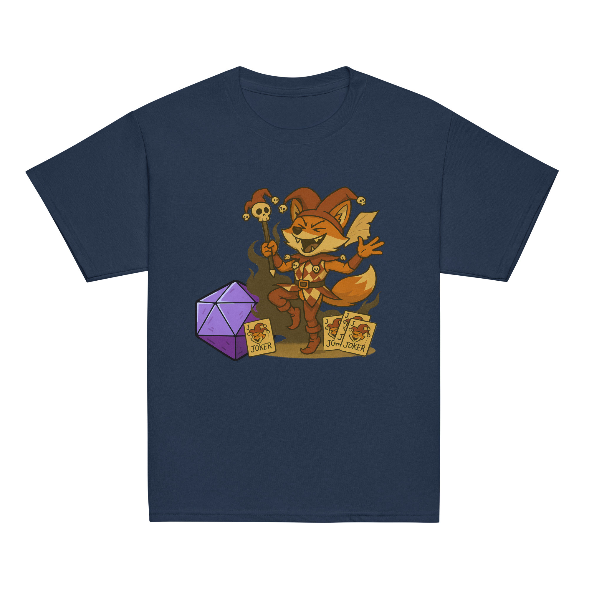 Dicefox Jester - Klassisches DTF-T-Shirt für Jugendliche – Bild 5