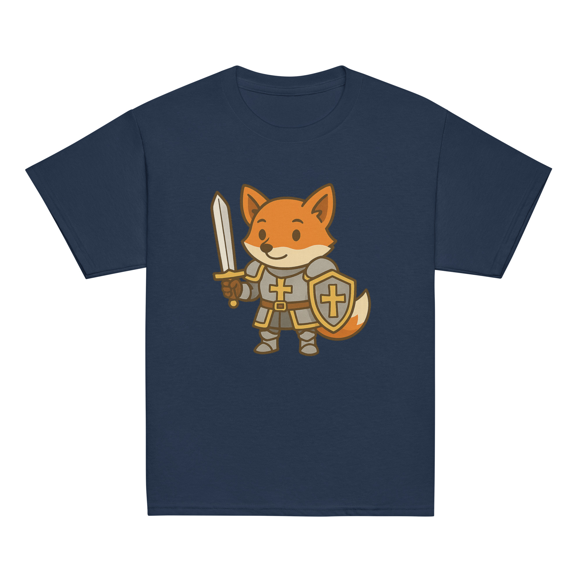 Fox Paladin - Klassisches DTF-T-Shirt für Jugendliche – Bild 5