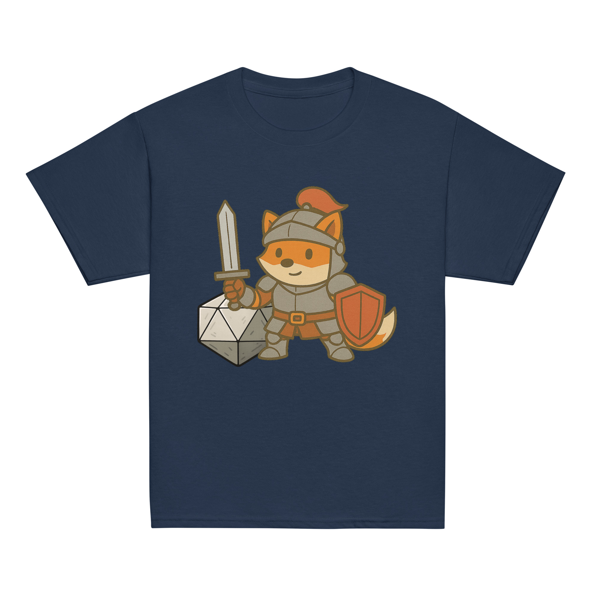 Dicefox Knight - Klassisches DTF-T-Shirt für Jugendliche – Bild 5