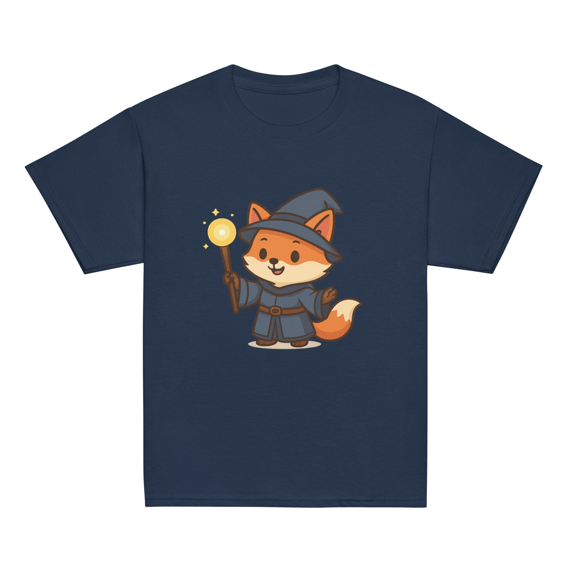 Fox Wizard - Klassisches DTF-T-Shirt für Jugendliche – Bild 5