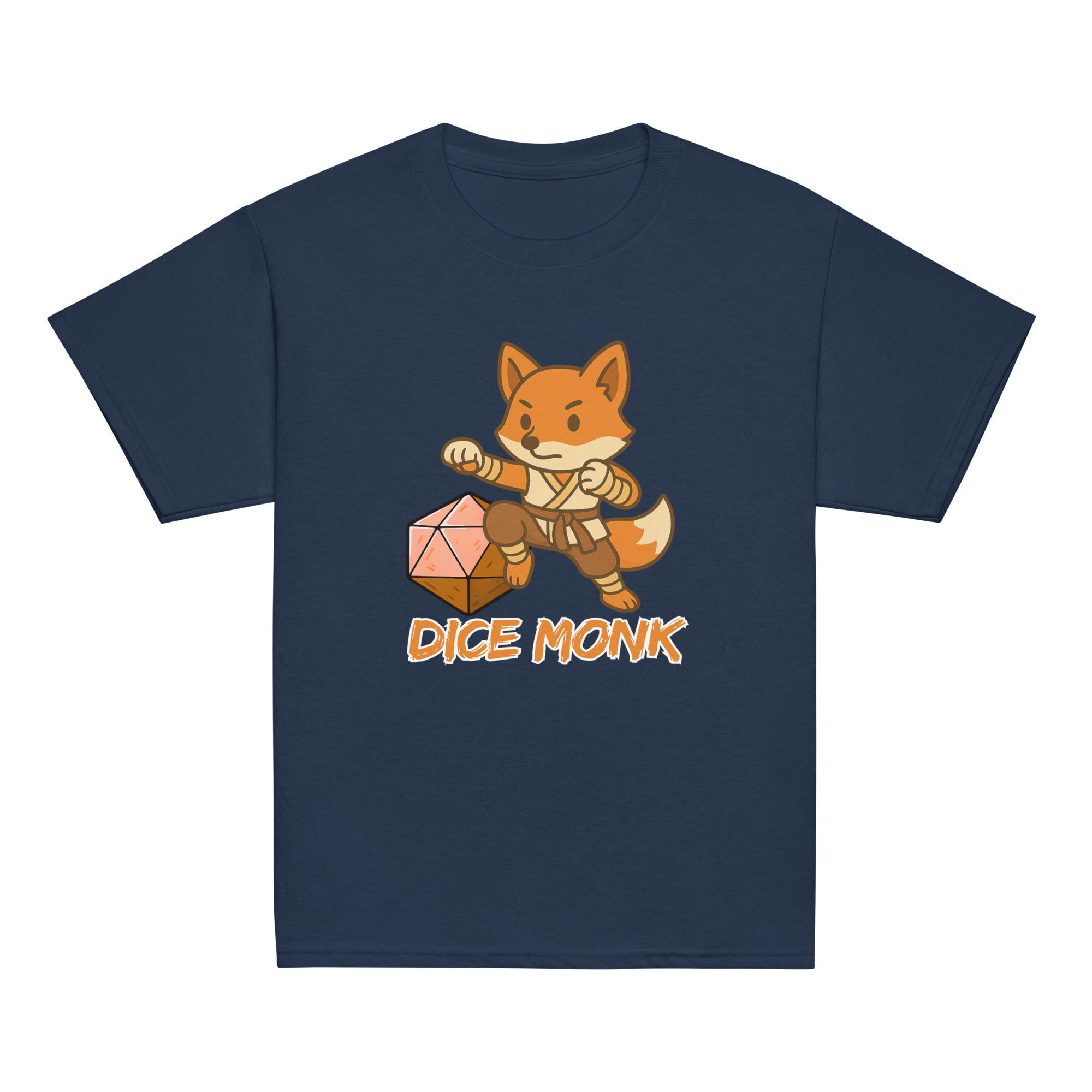Dice Monk - Klassisches DTF-T-Shirt für Jugendliche – Bild 5
