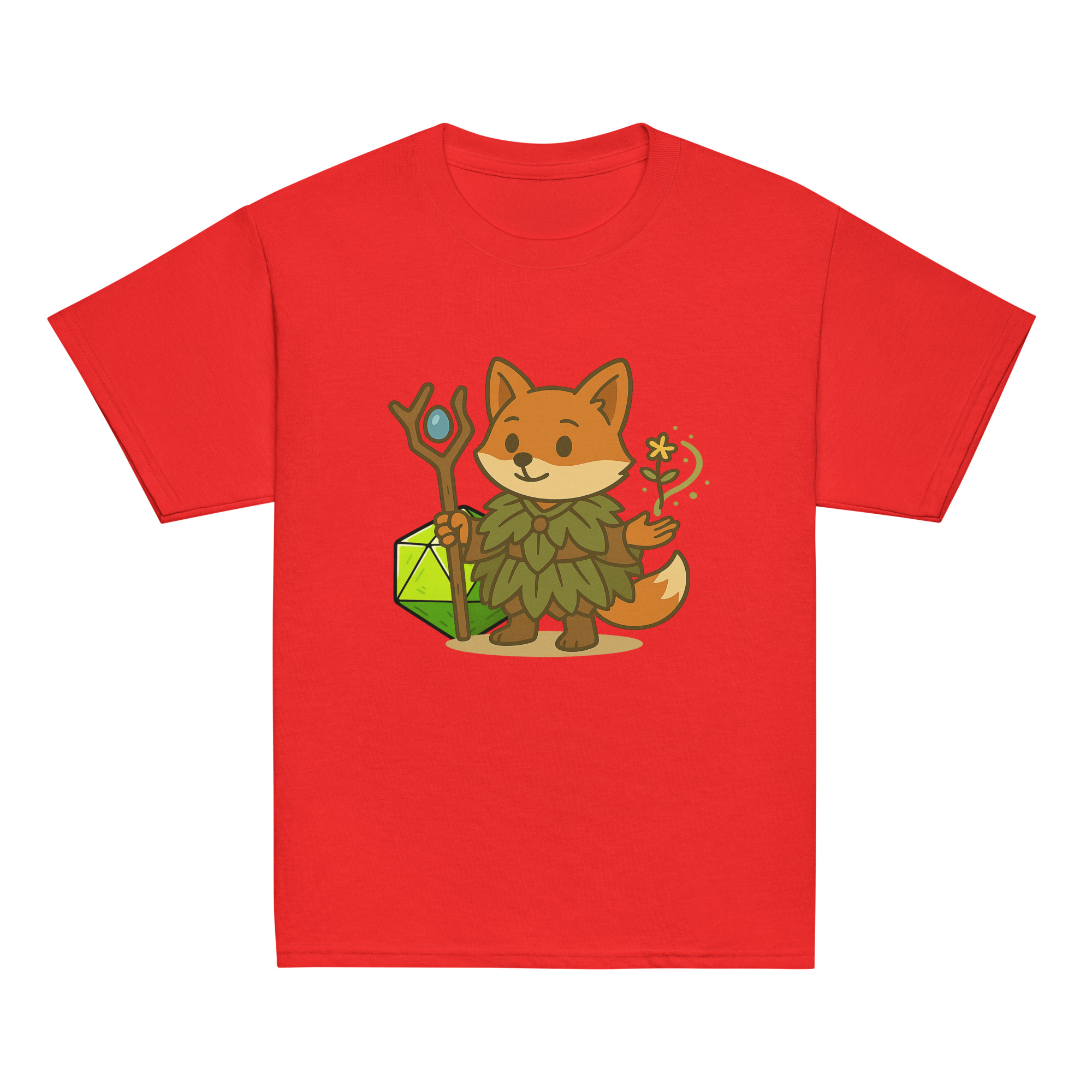 Dicefox Druid - Klassisches DTF-T-Shirt für Jugendliche – Bild 6