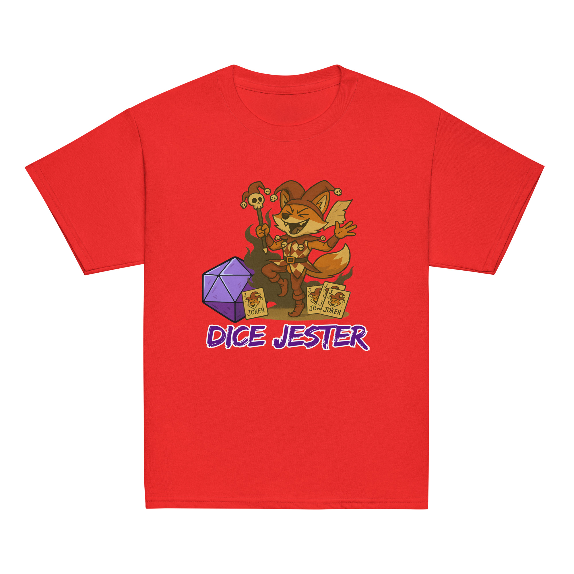 Dice Jester - Klassisches DTF-T-Shirt für Jugendliche – Bild 7