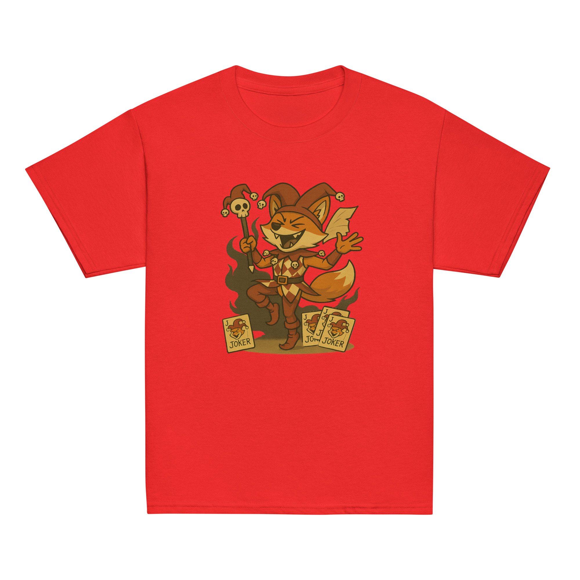 Fox Jester - Klassisches DTF-T-Shirt für Jugendliche – Bild 7