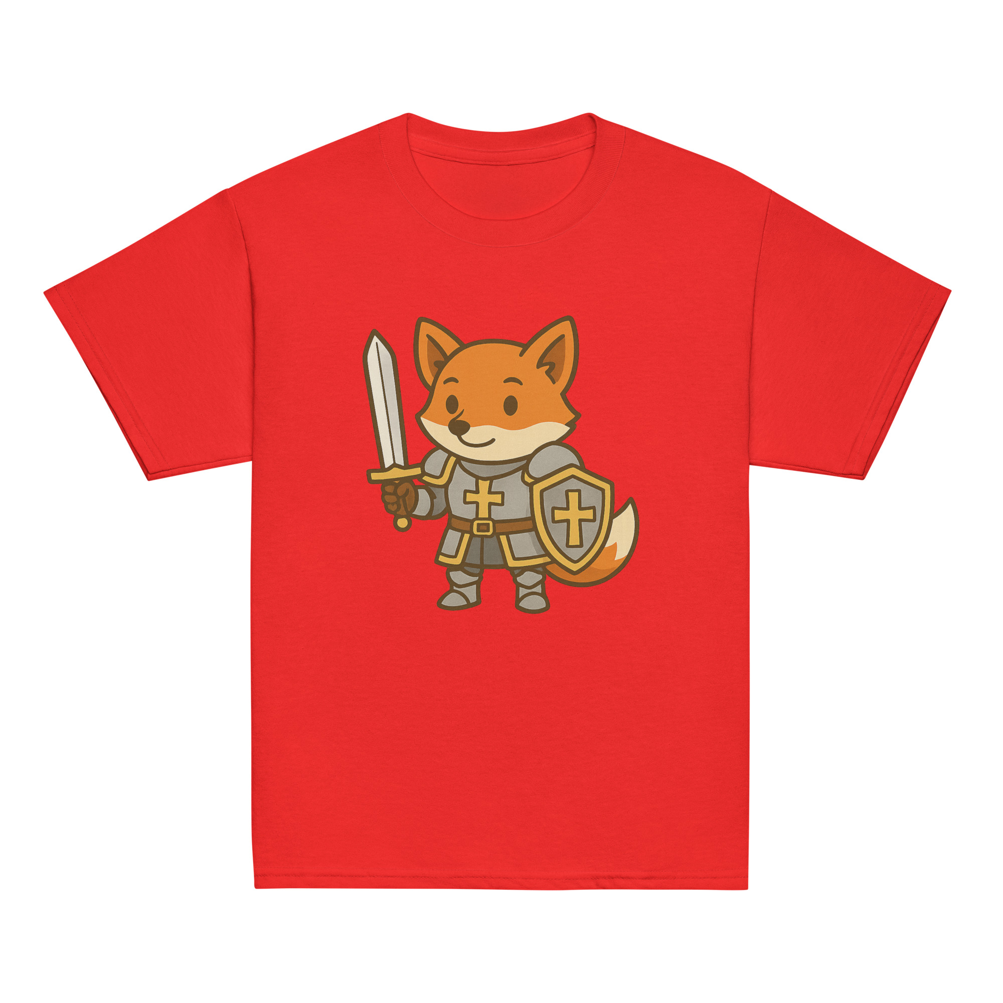 Fox Paladin - Klassisches DTF-T-Shirt für Jugendliche – Bild 7