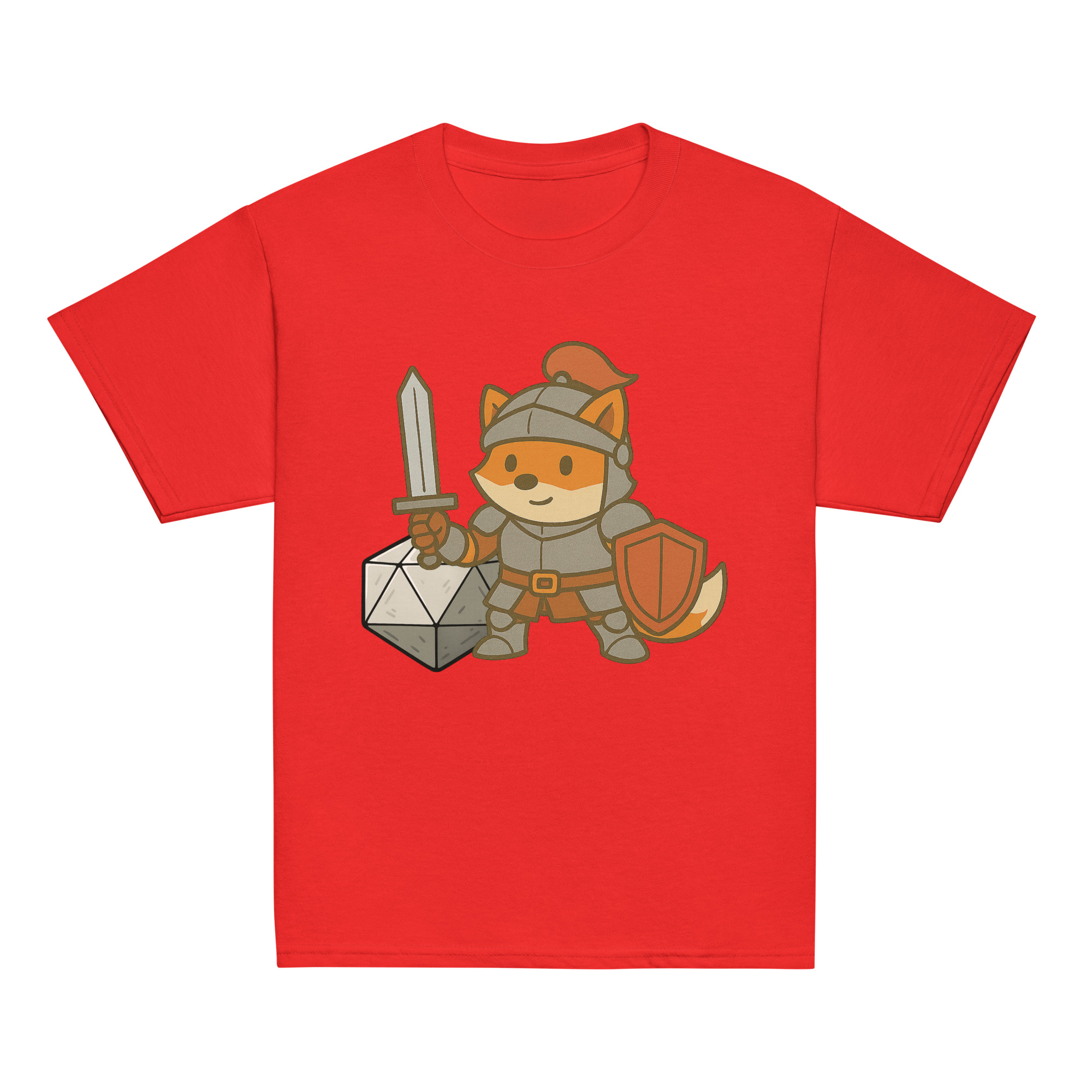 Dicefox Knight - Klassisches DTF-T-Shirt für Jugendliche – Bild 7