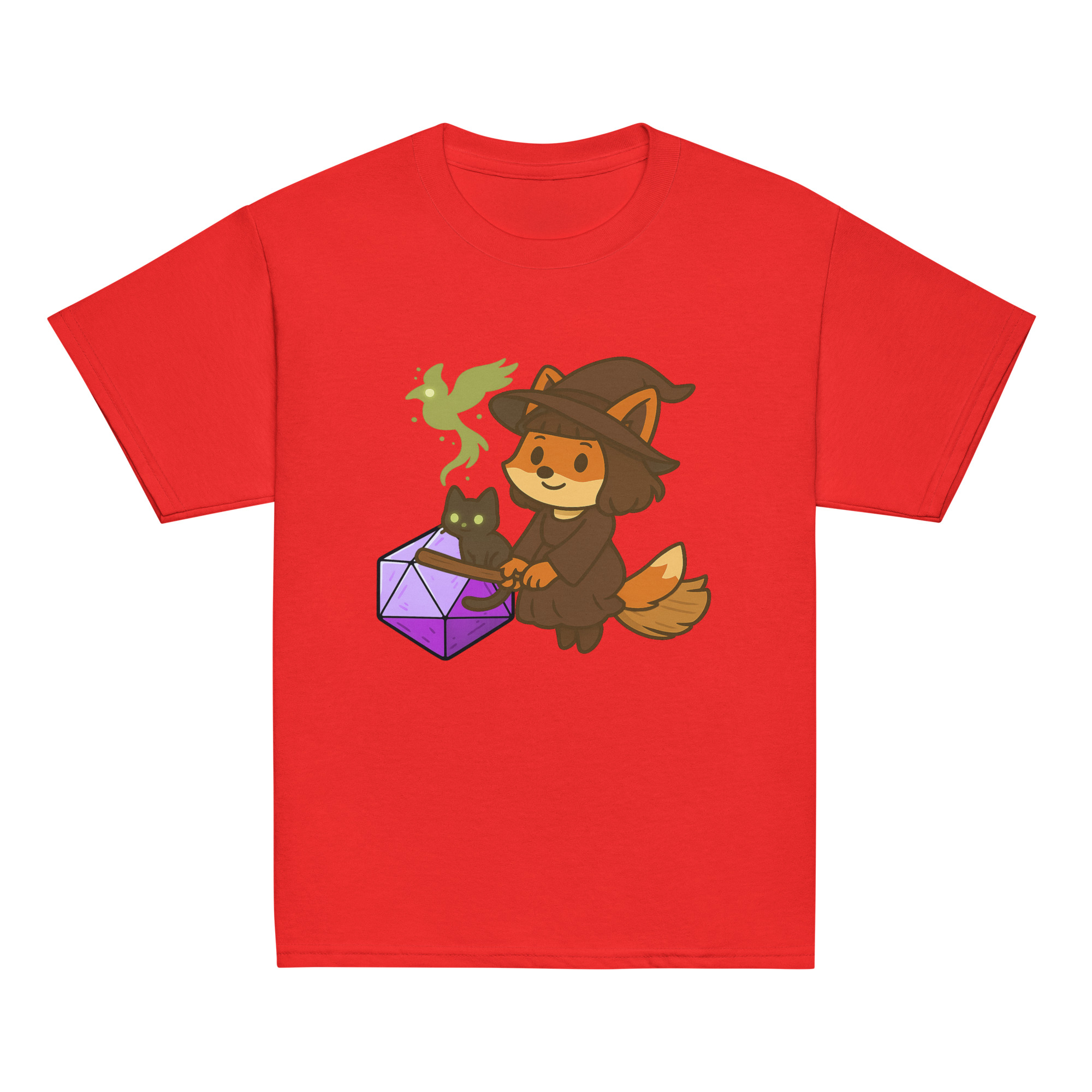 Dicefox Witch - Klassisches DTF-T-Shirt für Jugendliche – Bild 7
