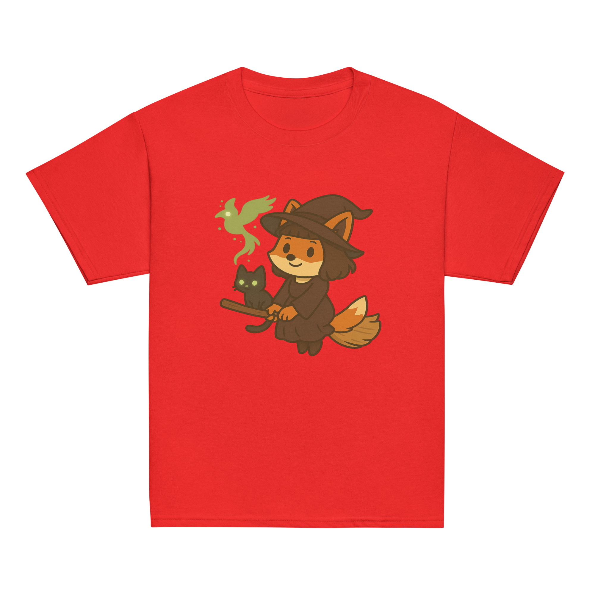 Fox Witch - Klassisches DTF-T-Shirt für Jugendliche – Bild 7