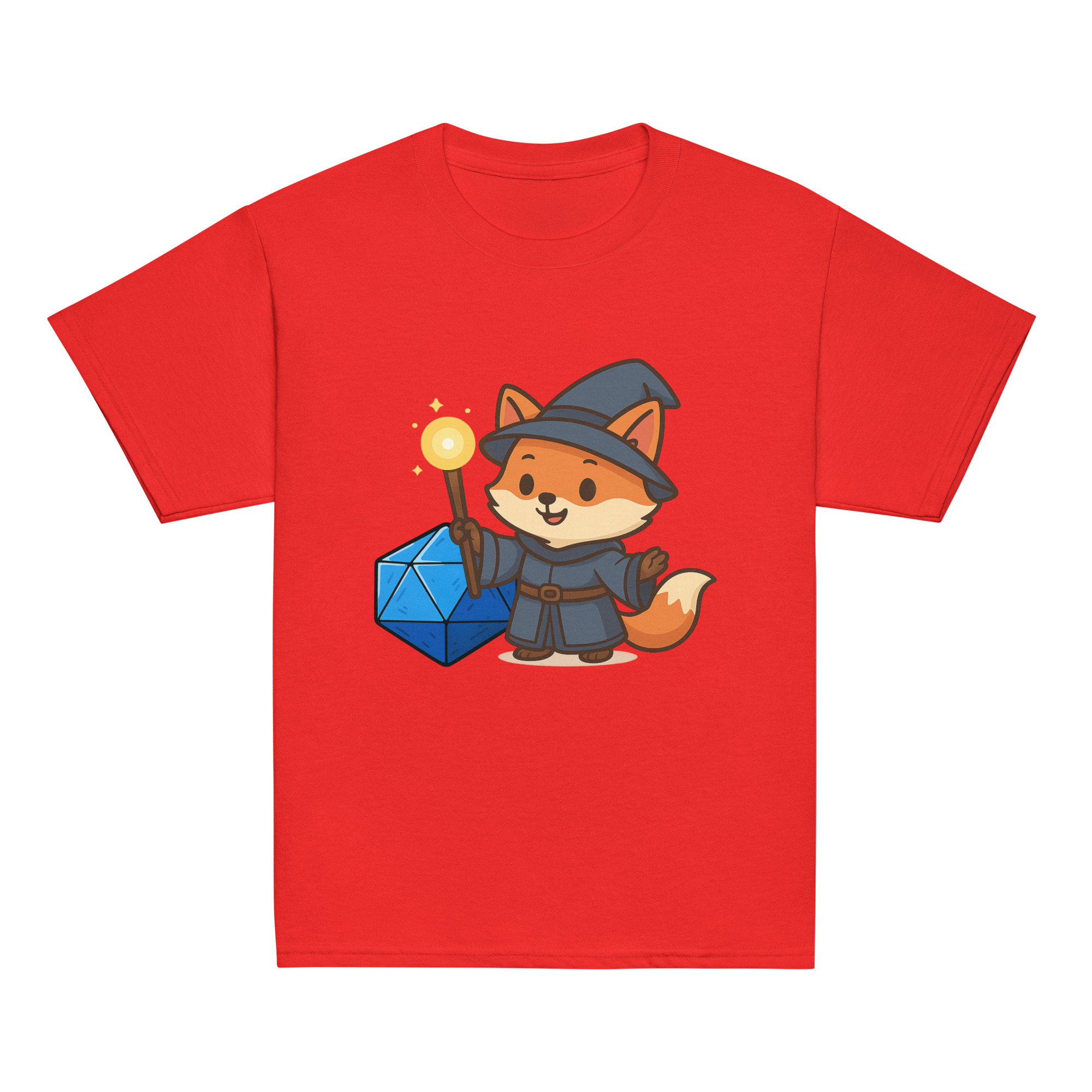 Dicefox Wizard - Klassisches DTF-T-Shirt für Jugendliche – Bild 7