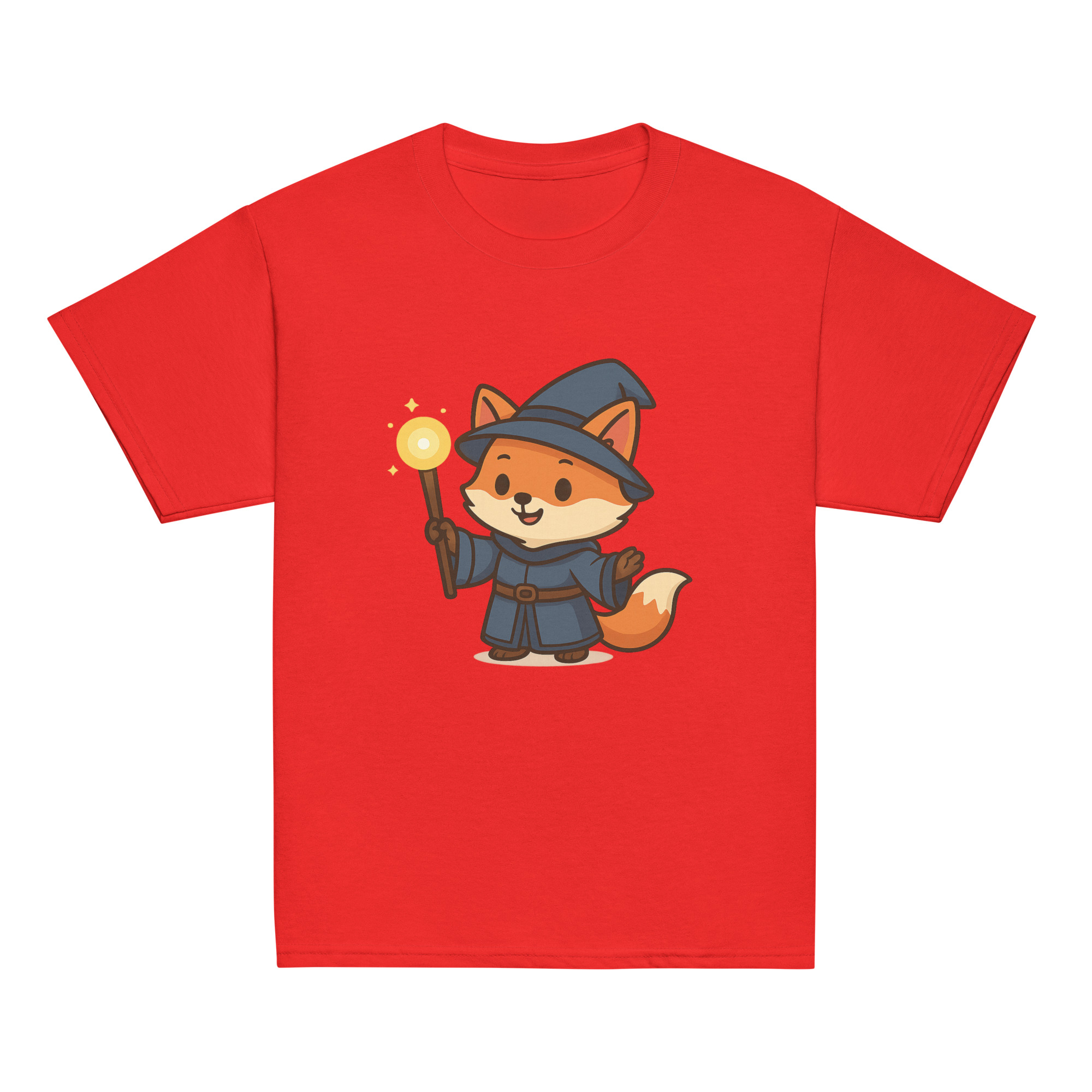 Fox Wizard - Klassisches DTF-T-Shirt für Jugendliche – Bild 7
