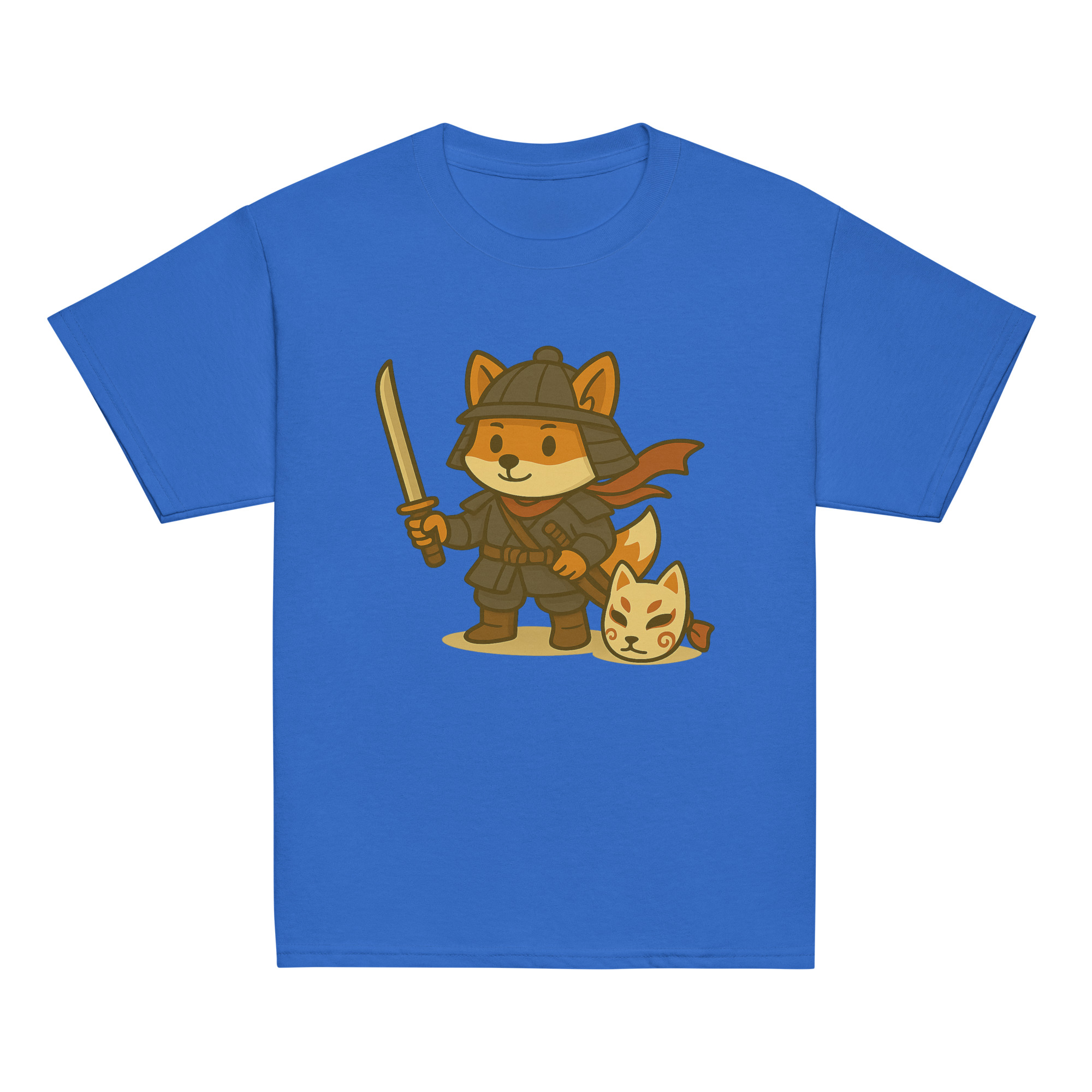 Fox Samurai - Klassisches DTF-T-Shirt für Jugendliche – Bild 9