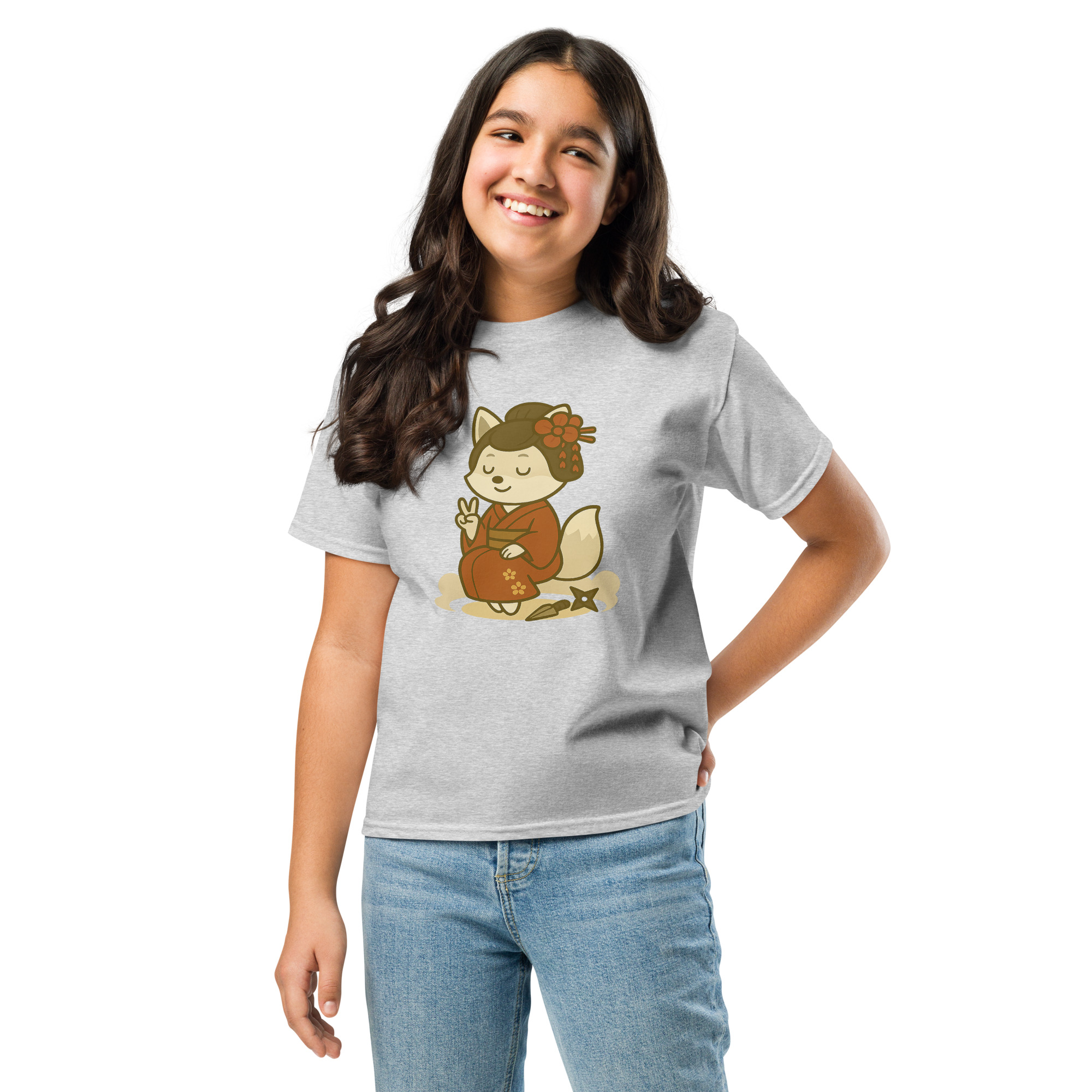 Fox Kunoishi - Klassisches DTF-T-Shirt für Jugendliche – Bild 17