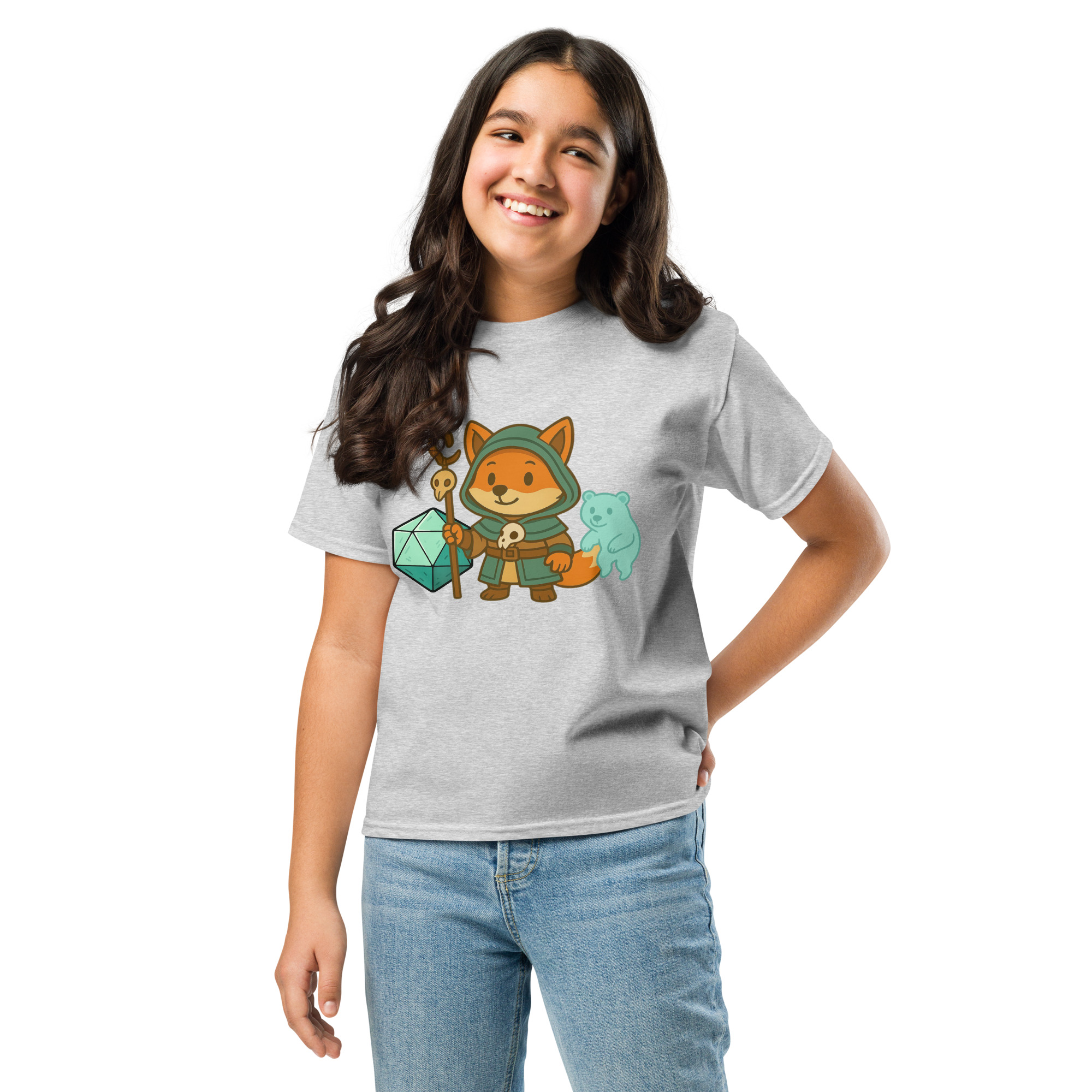 Dicefox Shaman - Klassisches DTF-T-Shirt für Jugendliche – Bild 17