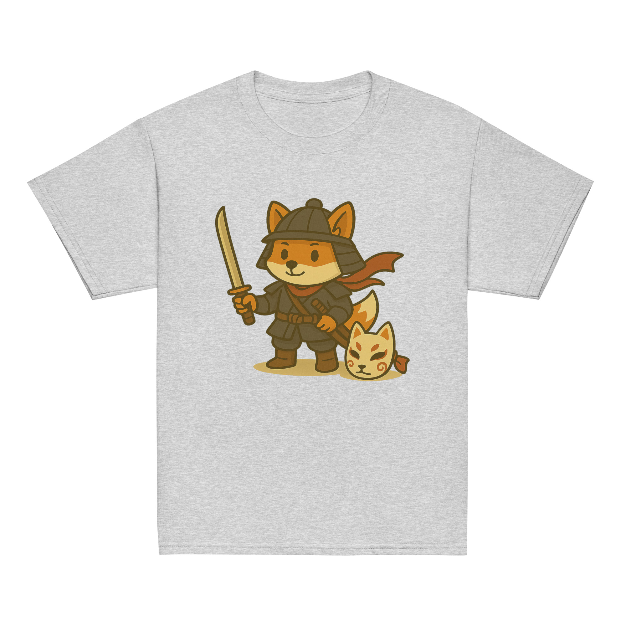 Fox Samurai - Klassisches DTF-T-Shirt für Jugendliche – Bild 17