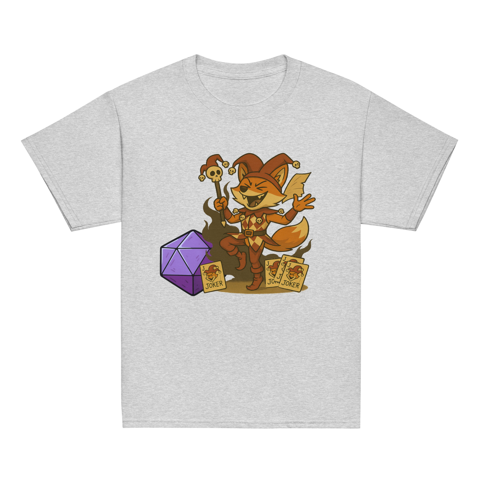 Dicefox Jester - Klassisches DTF-T-Shirt für Jugendliche – Bild 17