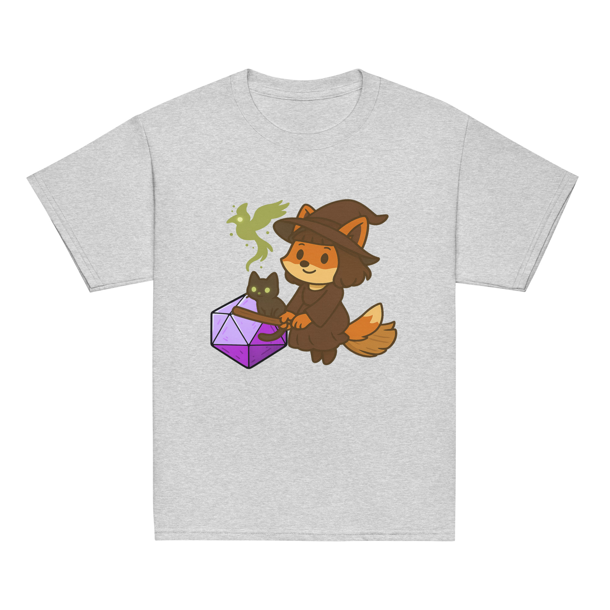 Dicefox Witch - Klassisches DTF-T-Shirt für Jugendliche – Bild 17