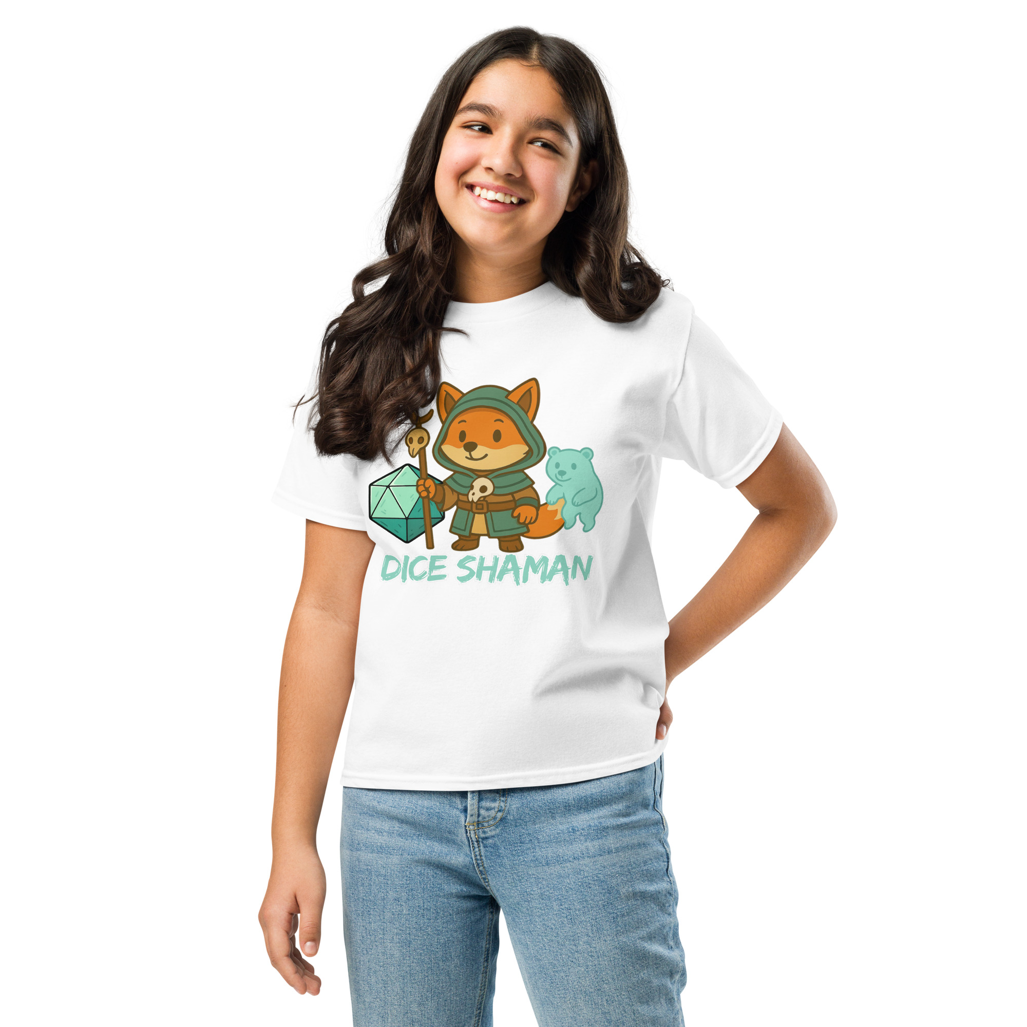 Dice Shaman - Klassisches DTF-T-Shirt für Jugendliche – Bild 21