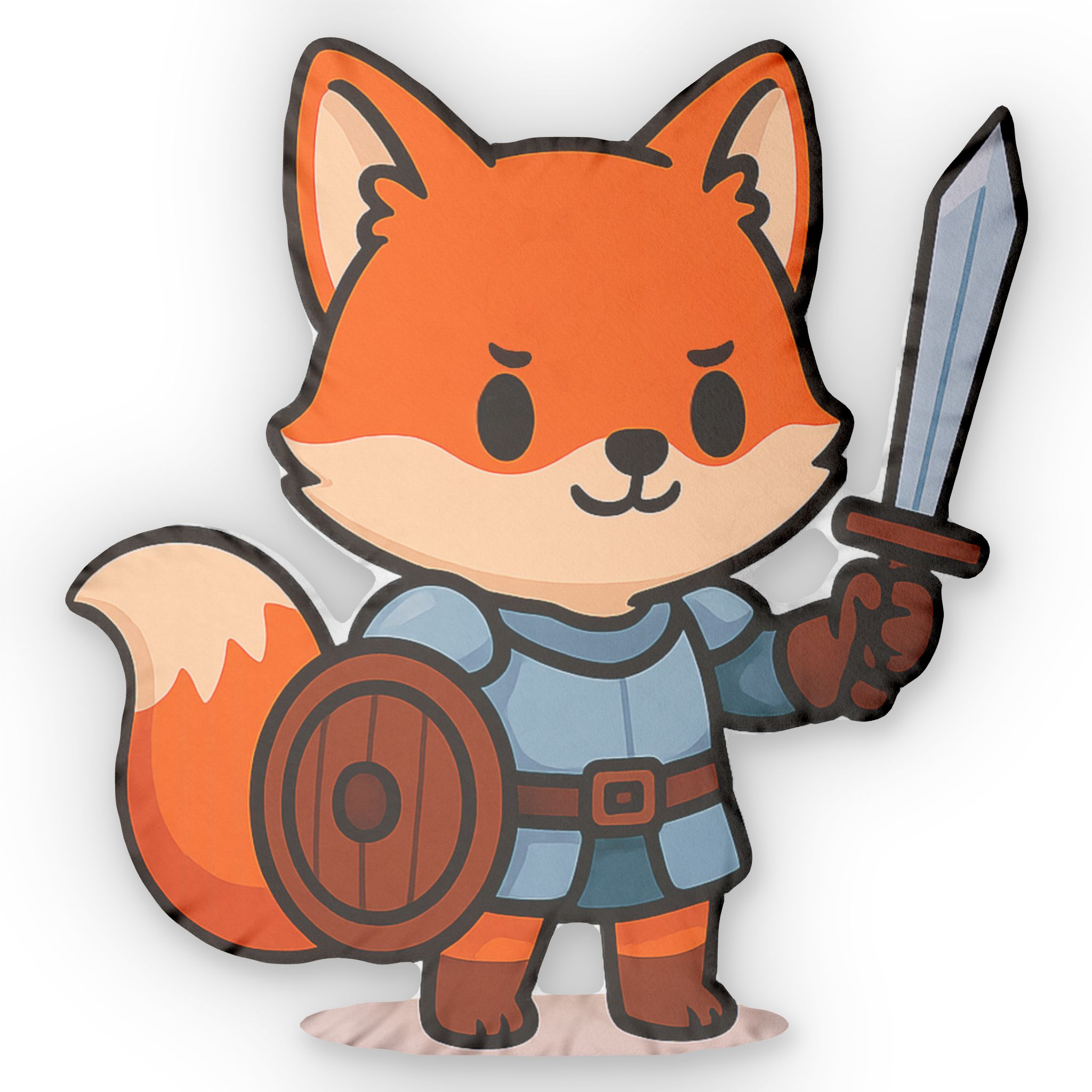 Kleiner Fuchs-Ritter - Kuscheliges Motivkissen für Gamer & Kinderzimmer – Bild 2